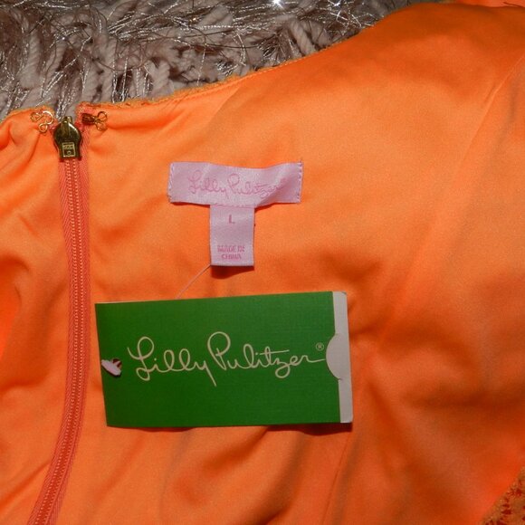 Lilly Pulitzer - NWT Sevilla Crochet Lace Dress Keen Peach Breakers Lace - Picture 11 of 15